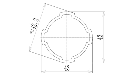 43基礎(chǔ)鋁管尺寸